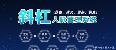 銷售利器對比 軟件開發與“斜杠人脈管理系統”如何賦能高效獲客